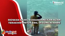 Ridwan Kamil Kumandangkan Azan Terakhir untuk Eril di Sungai Aare