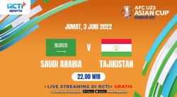 Link Live Streaming Piala Asia U-23 2022 Hari Ini di RCTI+: Arab Saudi Vs Tajikistan