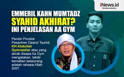 Infografis Emmeril Kahn Mumtadz Disebut Syahid Akhirat, Ini Penjelasan Aa Gym<