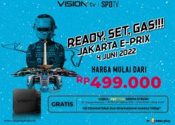 Nonton Balapan Formula E Jakarta 2022 Akhir Pekan Ini, Live di Vision+ TV