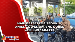 Hari Bersepeda Sedunia, Anies Gowes Bareng Dubes Keliling Jakarta