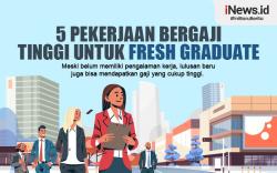 Infografis 5 Pekerjaan Bergaji Tinggi untuk Fresh Graduate