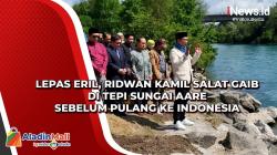 Lepas Eril, Ridwan Kamil Salat Gaib di Tepi Sungai Aare sebelum Pulang ke Indonesia
