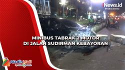 Minibus Tabrak 2 Motor di Jalan Sudirman Kebayoran