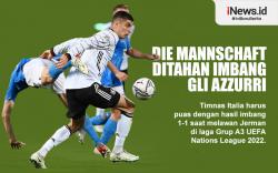 Infografis Jerman Imbangi Italia di UEFA Nations League 2022