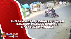 Jambret di Indramayu Kabur Pakai Kendaraan Korban, Motornya Ditinggal<