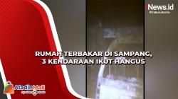 Rumah Terbakar di Sampang, 3 Kendaraan Ikut Hangus