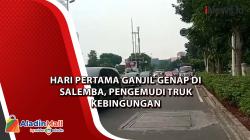 Hari Pertama Ganjil Genap di Salemba, Pengemudi Truk Kebingungan 