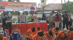 Hasil Operasi Libas Lodaya 2022, 56 Pelaku Kejahatan Jalanan di Sukabumi Ditangkap<