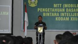 Tingkatkan Kemampuan Intelijen Prajurit, Kodam XIII/Merdeka Lakukan Ini