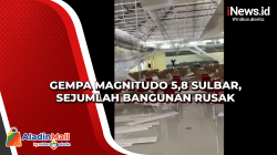 Gempa Magnitudo 5,8 Sulbar, Sejumlah Bangunan Rusak<