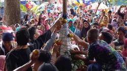 Meriahnya Grebek Kelurahan di Blora, Ratusan Warga Ngalap Berkah Berebut Gunungan