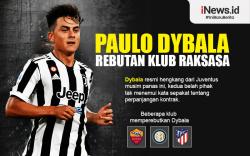 Infografis Tiga Klub Raksasa Berebut Paulo Dybala