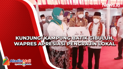 Kunjungi Kampung Batik Cibuluh, Wapres Apresiasi Pengrajin Lokal