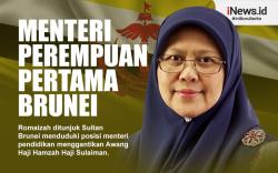 Infografis Menteri Perempuan Pertama Brunei