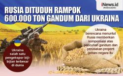 Infografis Rusia Dituduh Rampok 600.000 Ton Gandum dari Ukraina