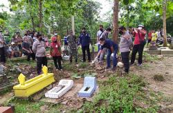 Kebumen Geger, Mayat Bayi Dibungkus Jilbab Ditemukan di Makam Kendiroga