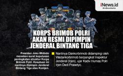 Infografis Brimob Akan Dipimpin Jenderal Bintang Tiga 