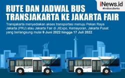 Infografis Rute dan Jadwal Bus Transjakarta ke Jakarta Fair