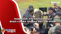 Tembakan Jitu Kapolri saat Buka Lomba Tembak Pati TNI-Polri dan Pimpinan Media
