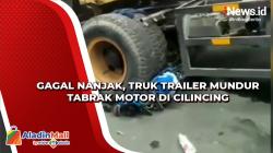Gagal Nanjak, Truk Trailer Mundur Tabrak Motor di Cilincing hingga Pengendara Tewas Terjepit