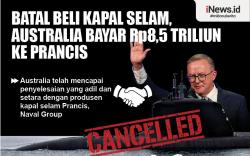 Infografis Batal Beli Kapal Selam, Australia Bayar Rp8,5 Triliun ke Prancis
