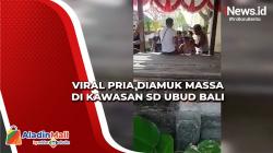 Viral Pria Diamuk Massa di Kawasan SD Ubud Bali