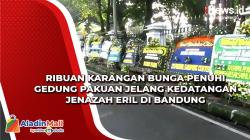 Ribuan Karangan Bunga Penuhi Gedung Pakuan Jelang Kedatangan Jenazah Eril di Bandung