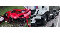 Ferrari Seharga Rp16,5 Miliar Ringsek Diseruduk Truk, Kondisinya Bikin Ngilu