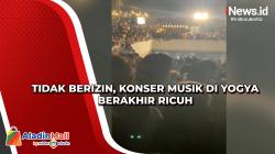Tidak Berizin, Konser Musik di Yogya Berakhir Ricuh