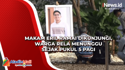 Makam Eril Ramai Dikunjungi, Warga Rela Menunggu Sejak Pukul 5 Pagi