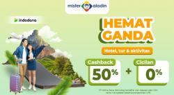 Super Untung! Ada Cashback 50% Plus Cicilan 0% Kalau Bayar Pakai Indodana di Mister Aladin