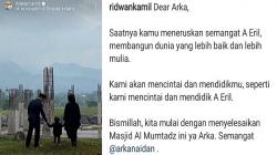 Ridwan Kamil: Dear Arka, saatnya Kamu Teruskan Semangat A Eril<
