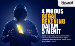 Infografis 4 Modus Begal Rekening Dalam 5 Menit 
