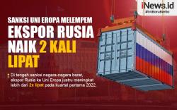 Infografis Sanksi Uni Eropa Melempem, Ekspor Rusia Malah Naik 2 Kali Lipat 