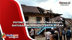 Puting Beliung Hantam Lahat, Ratusan Rumah di 2 Desa Rusak