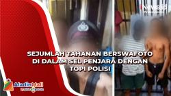Sejumlah Tahanan di Ende NTT Berswafoto dalam Sel Penjara Pakai Topi Polisi