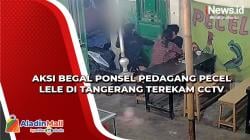 Aksi Begal Ponsel Pedagang Pecel Lele di Mauk Tangerang Terekam CCTV