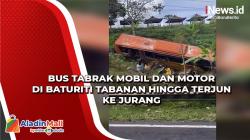 Rem Blong, Bus Tabrak Mobil dan Motor di Baturiti Tabanan, 1 Orang Tewas
