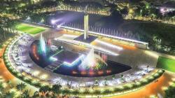 Asik! Air Mancur Taman Lapangan Banteng Jakpus Menari Lagi Sabtu dan Minggu Ini