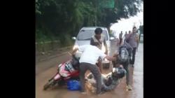 Viral Belasan Pengendara Motor Berjatuhan di Pandeglang, Ternyata Ini Penyebabnya