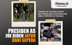 Infografis Presiden AS Joe Biden Jatuh dari Sepeda