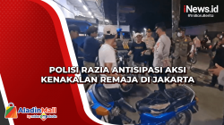 Polisi Razia Antisipasi Aksi Kenakalan Remaja di Jakarta