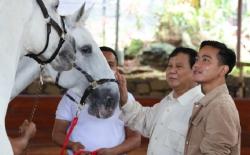 Dikunjungi Gibran, Prabowo Berikan Oleh-Oleh Sepatu untuk Jan Ethes