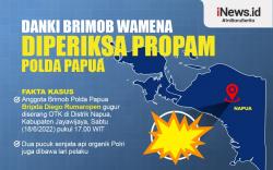 Infografis Danki Brimob Wamena Diperiksa Propam Polda Papua