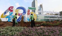 Ornamen Jakarta Hajatan Hiasi Bundaran HI