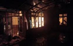 Kantor Kominfo Empat Lawang Ludes Terbakar, Api Muncul dari Belakang Gedung <