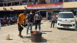 Polresta Jayapura Musnahkan Ganja 21 Kg dari 4 Tersangka asal Papua Nugini