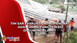 Tim SAR Evakuasi Jasad Pendaki Asal Cimahi yang Tewas di Gunung Slamet<