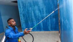 Penyemprotan Cairan Penangkal Nyamuk Cegah Penyakit Malaria di Keerom Papua